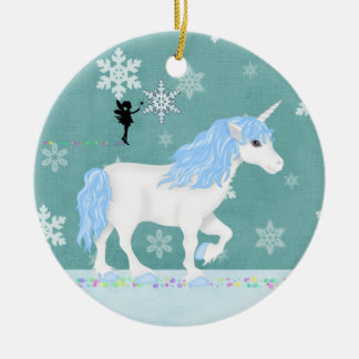 unicorn and fairy ornaments