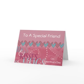 Personalised Valentine Greetings for Friends card
