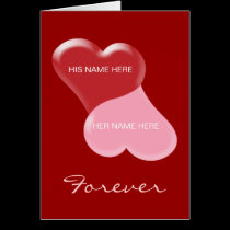 Personalized Valentine's Day "Forever" Card cards