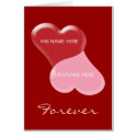 Personalized Valentine's Day "Forever" Card by glenndesigns Personalized Valentine's Day "Forever" Card