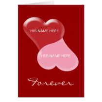 Personalized Valentine's Day "Forever" Card