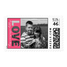 Personalized Valentine's Day Photo Stamps | LOVE