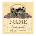 Personalized Vineyard print