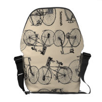 Personalized Vintage Bike Bicycle Messenger Bag