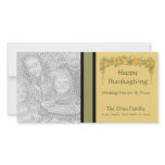 Personalized Vintage Fruits Happy Thanksgiving Photo Greeting Card