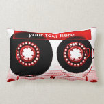Personalized Vintage Red Mixtape Lumbar Pillow pillows
