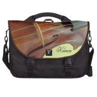 Personalized Violin Design Laptop Bag
