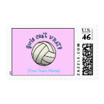 Personalized Volleyball Team - White Stamps