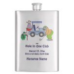 Personalized Walrus Golf Hole In One Club Flask