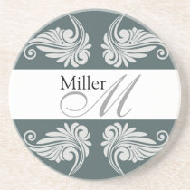 Personalized  Wedding Anniversary Monogram coasters