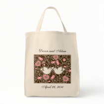 Personalized Wedding/Bridal Tote Bag "Love Birds" by Be_My_Valentine Personalized Wedding/Bridal Tote Bag "Love Birds"