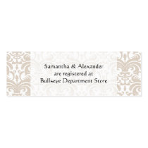 Personalized Wedding Gift Registry Cards Insert Business Card Template