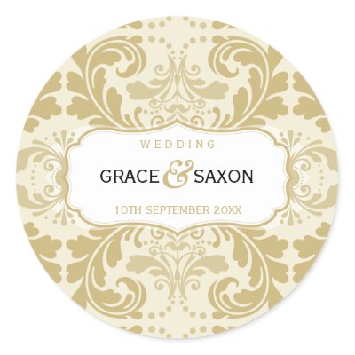 Personalized Stickers on Personalized Wedding Label    Savvy 3 Round Stickers From Zazzle Com