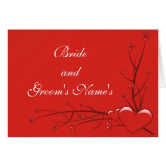 Personalized Wedding Note Cards Template