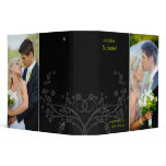 Personalized Wedding Photo Album Binder In Black