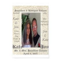 Personalized Wedding Photo posters