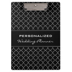 Personalized wedding planner clipboard | Elegant