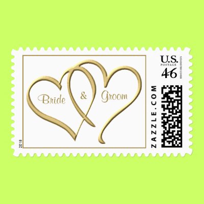 Personalized wedding postage by wedding_tshirts