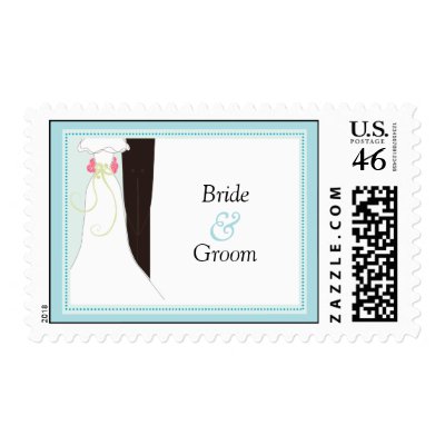 Personalized Wedding postage stamps