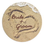 Personalized Wedding Stickers sticker