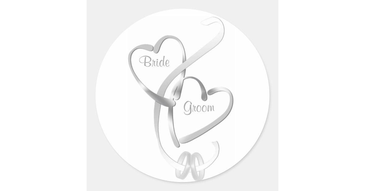 Personalized Wedding Stickers Zazzle