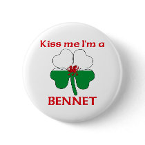Personalized Welsh Kiss Me I'm Bennet Button