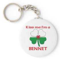 Personalized Welsh Kiss Me I'm Bennet Keychains