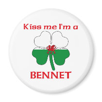 Personalized Welsh Kiss Me I'm Bennet magnets
