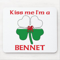 Personalized Welsh Kiss Me I'm Bennet Mouse Mat