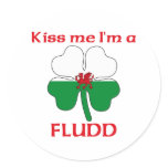 Personalized Welsh Kiss Me I'm Fludd stickers