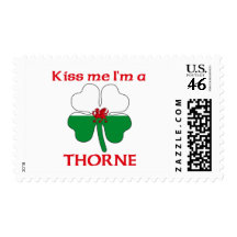 Personalized Welsh Kiss Me I'm Thorne Postage Stamp
