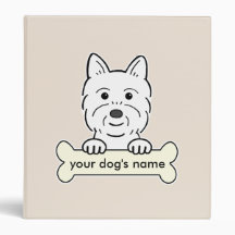 Personalized Westie Binder