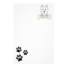 Personalized Westie Custom Stationery