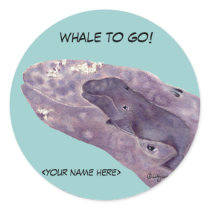 Personalized Whale Stickers Envleope Seals by lillyarts Personalized Whale Stickers Envleope Seals