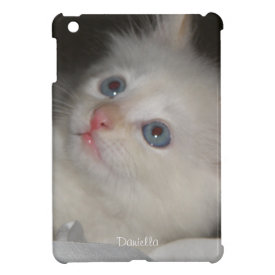 Personalized:White Kitty iPad Mini Case