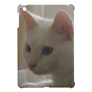 Personalized:White Kitty iPad Mini Case
