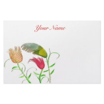 Personalized WINDY DAY TULIPS stationery