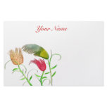 Personalized WINDY DAY TULIPS stationery