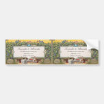 Personalized Wine Bottle Labels Bumper Size 2up bumper stickers
