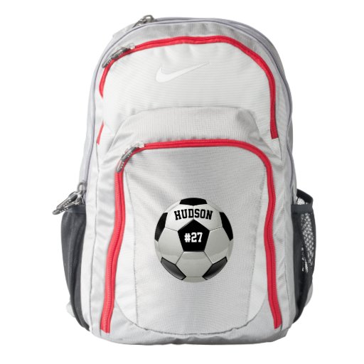 personalized with name number soccer backpack zazzle personalized with name number soccer backpack zazzle