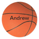 Personalized with Your Name Basketball Stickers