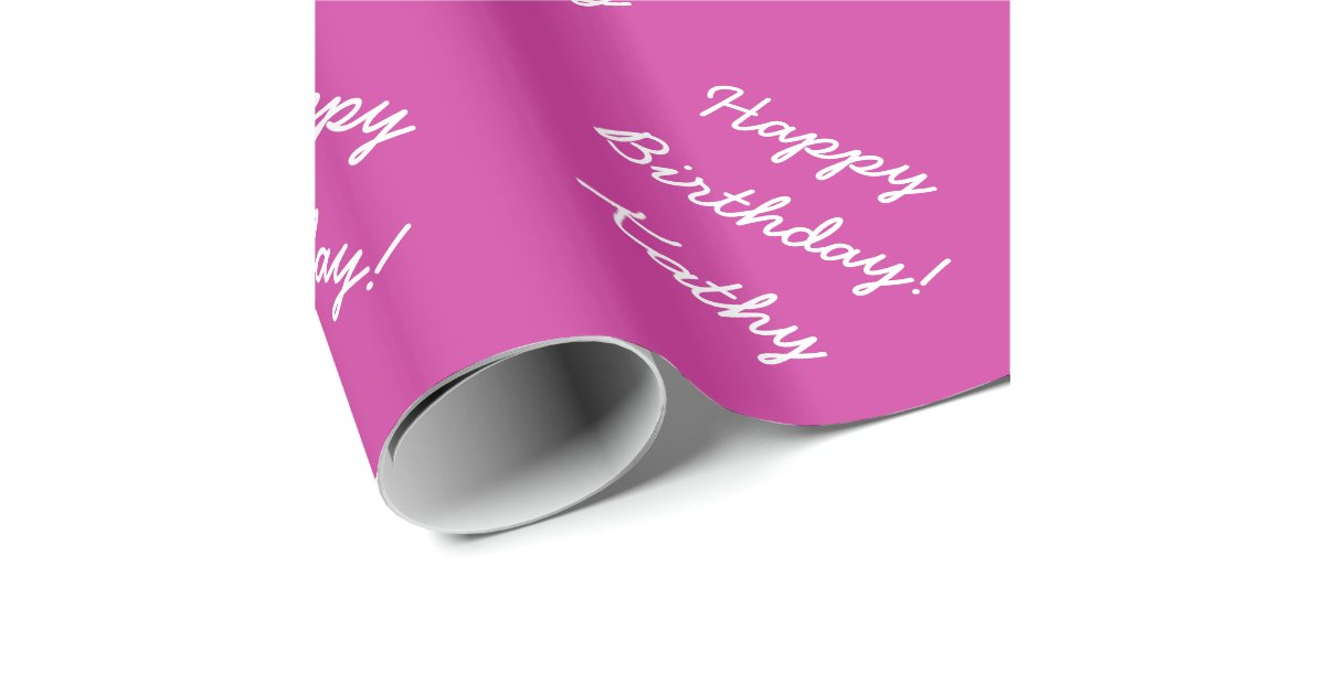 Personalized wrapping paper for Happy Birthday! Zazzle