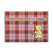 Personalized Yellow Lab Licking Ice Cream iPad Mini Covers