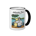 Personalized Yellow Labrador and Dad Coffee Mug