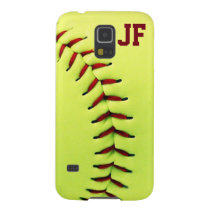 softball, customizable, sports, cool, baseball, funny, personalize, yellow, ball, samsung galay s5 case, monogram, fastpitch, photography, american, sport, fun, team, coach, red, stitches, samsung, galaxy, case, [[missing key: type_casemate_cas]] med brugerdefineret grafisk design