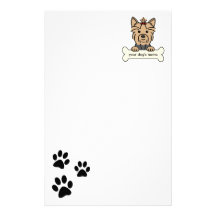 Personalized Yorkie Custom Stationery