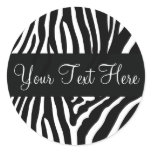Personalized Zebra Envelope Sticker Seal