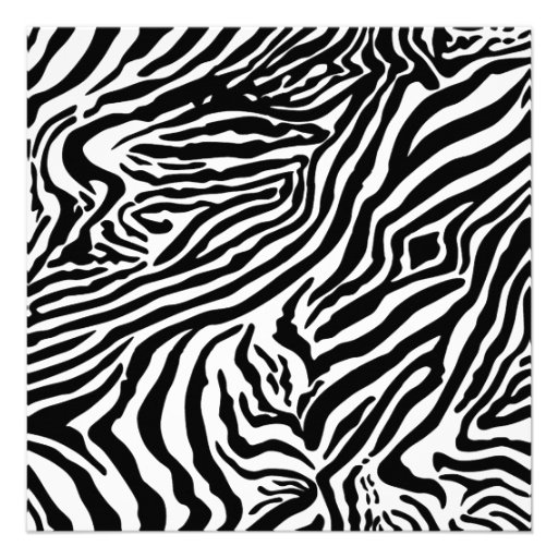 Personalized Zebra Photo Quinceanera Invitations