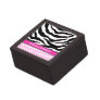 Personalized Zebra Polka Dots Jewelry Box Premium Trinket Box