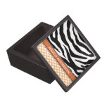 Personalized Zebra Polka Dots Jewelry Box Premium Gift Box